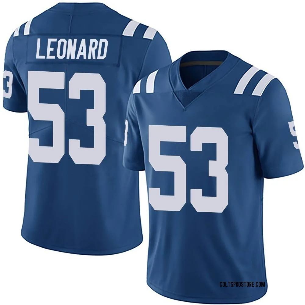 Adult Limited Shaquille Leonard Indianapolis Colts Royal Team Color Vapor Untouchable Jersey