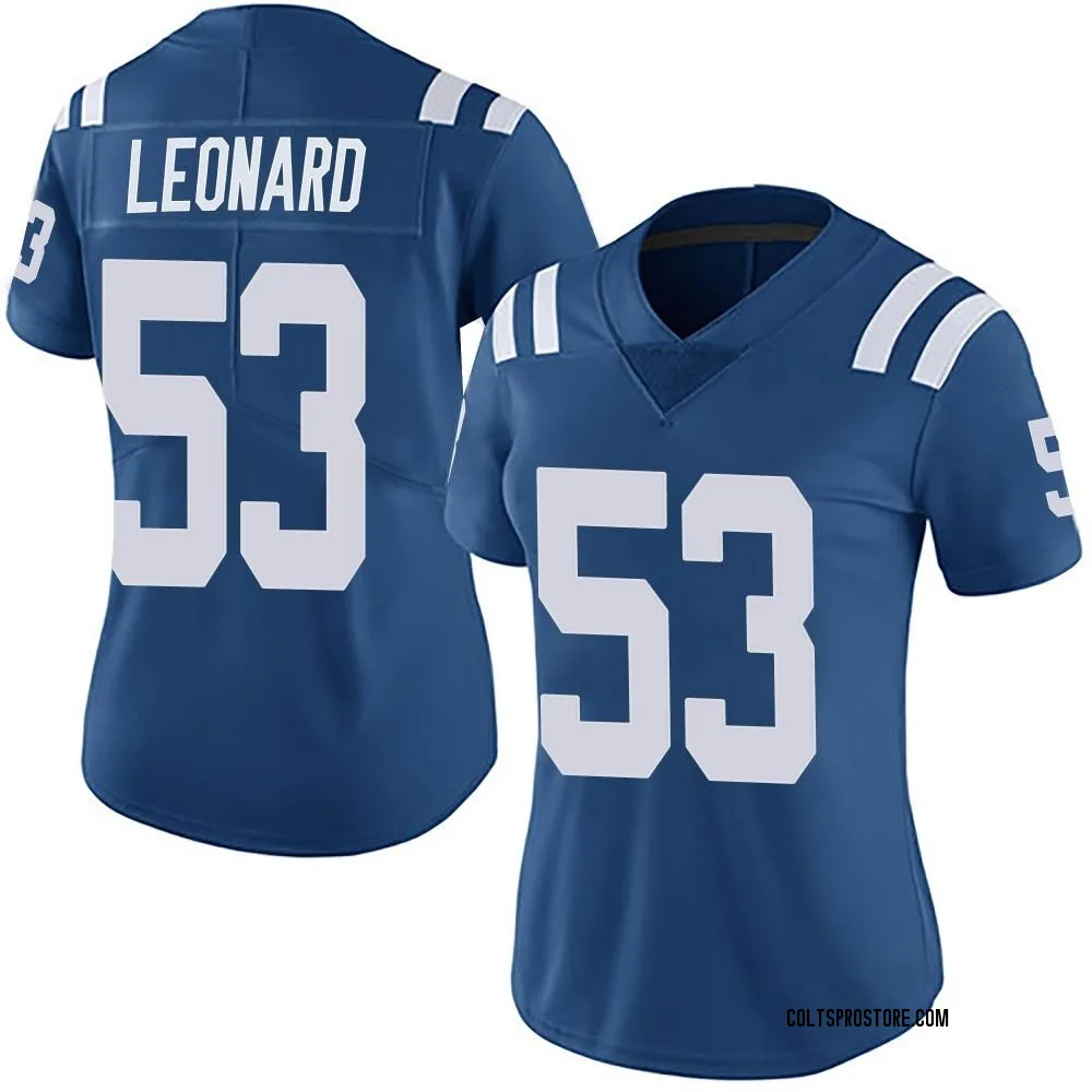 Women's Limited Shaquille Leonard Indianapolis Colts Royal Team Color Vapor Untouchable Jersey