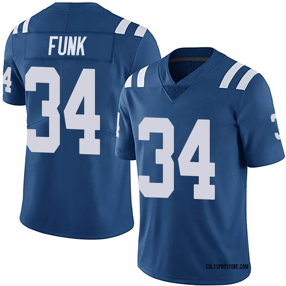 Youth Limited Jake Funk Indianapolis Colts Royal Team Color Vapor Untouchable Jersey