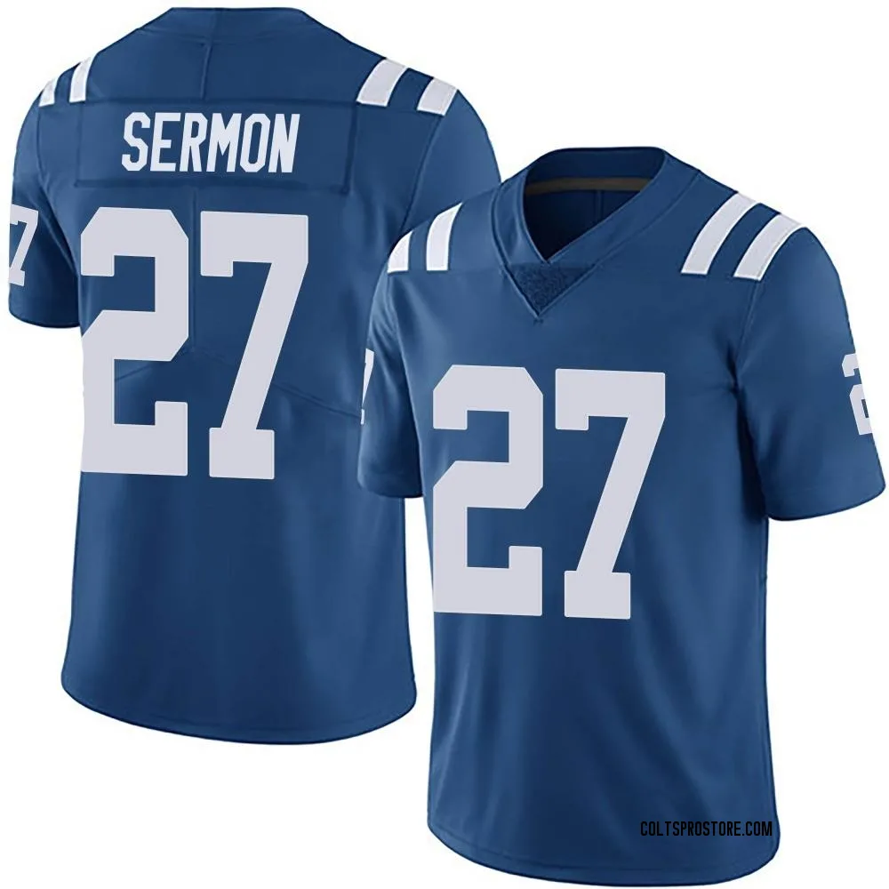 Youth Limited Trey Sermon Indianapolis Colts Royal Team Color Vapor Untouchable Jersey